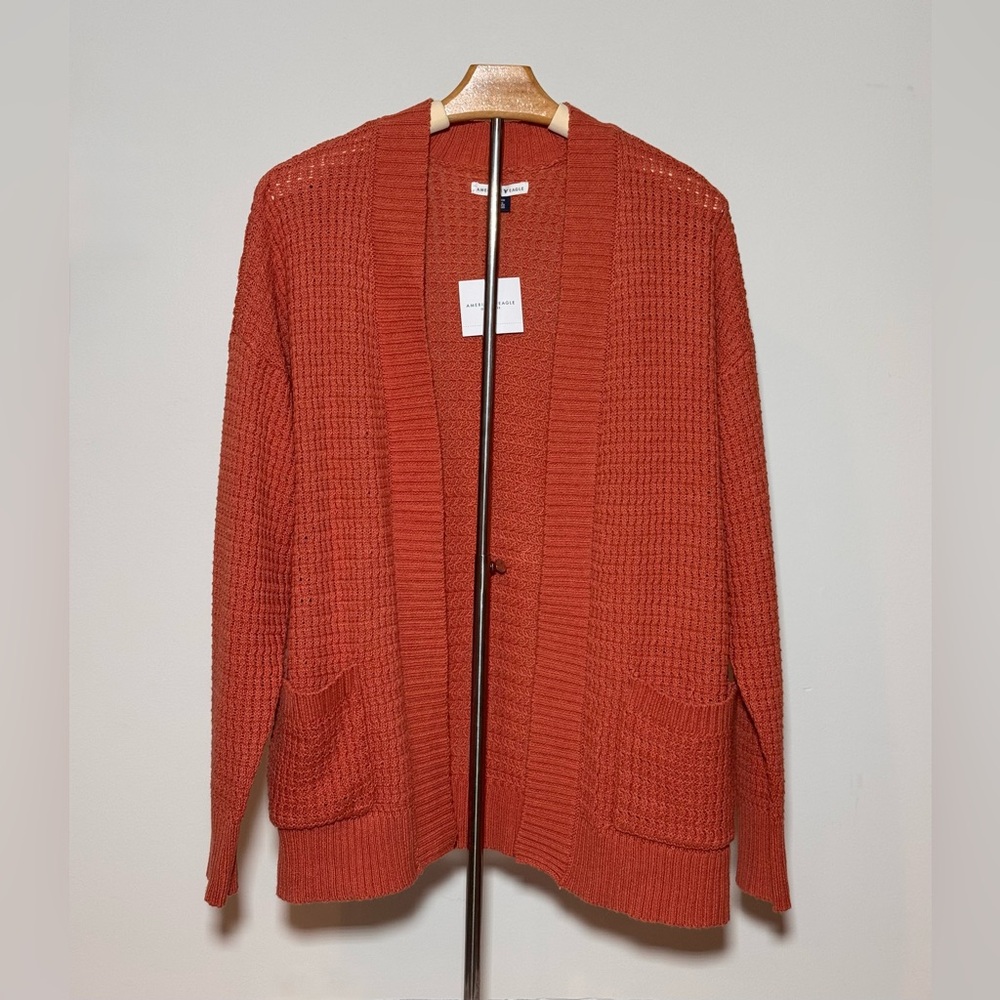 American Eagle Outfitters Brick Red Cardigan